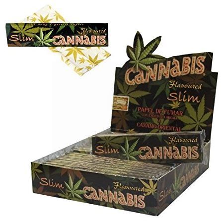 Flavoured Cigarette Rolling Paper - Cannabis - Oriental Hemp - Slim - Pack of 25