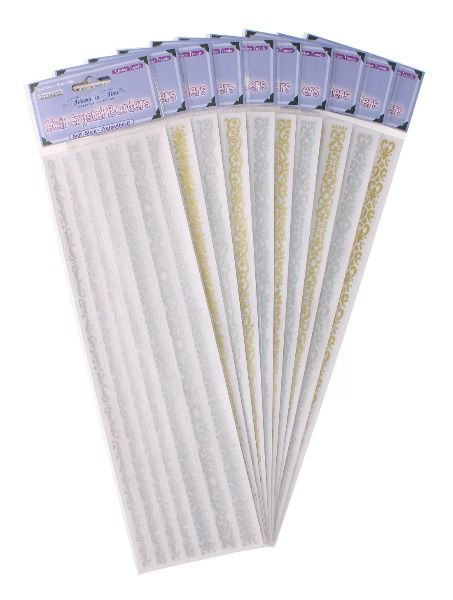 FILIGREE METALLICS FOIL CRYSTAL STICKER