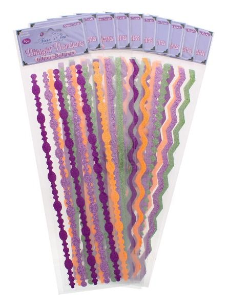 BLINGIN BORDERS GLITTER ASSORTED STICKERS