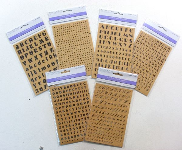 MINI KRAFT LETTERS&NUMBERS