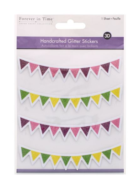 HANDCRAFTED GLITTER STICKERS 3D