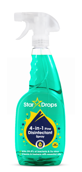 Star Drops 4-in-1 Pine Disinfectant Spray - Vegan - 750ml
