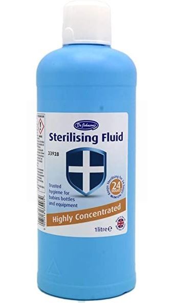 Dr Johnson's Highly Concentrated Sterilising Fluid - 1 Litre
