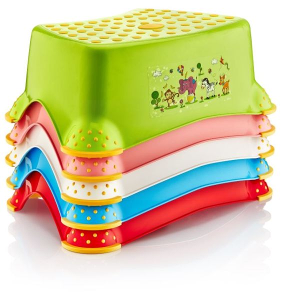 Baby Design Dual Colour Child Ladder - Colours May Vary - 40 x 25 x 15cm