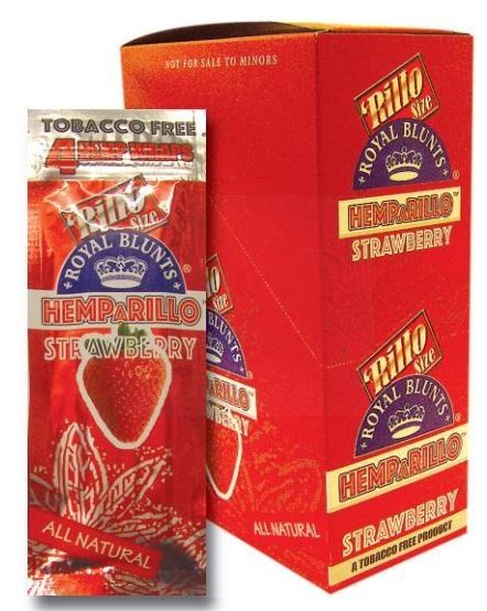 Hemp A Rillo Tobacco Free Royal Blunts - Pack of 15 - Strawberry