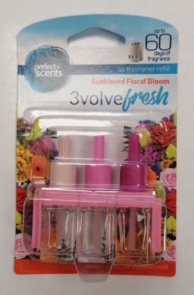 Perfect Scents - 3volve Fresh - Air Freshener Refill - Pack Of 3 - Sun Kissed Floral Bloom