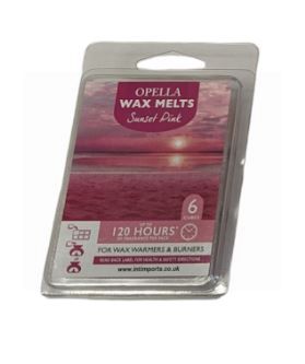 Opella Wax Melts - Sunset Pink - Pack of 6 Cubes 