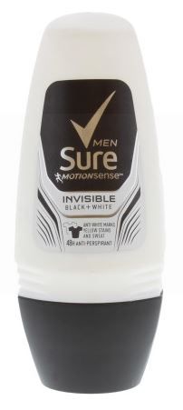 Sure Men Motion sense Anti antiperspirant Invisible Back and White 48 Hour Deodorant - 50Ml