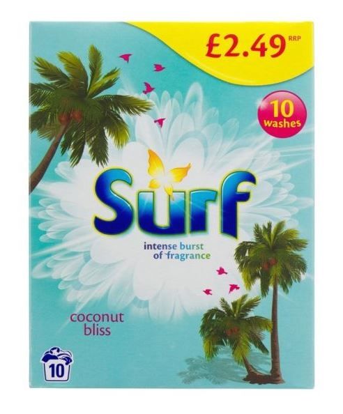 Surf Coconut Bliss Biological Washing Powder with Fragrance Release - 650g - Price Marked £2.49