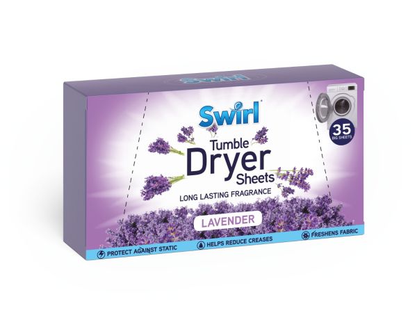 Swirl Tumble Dryer Sheets - Lavender - Pack of 35