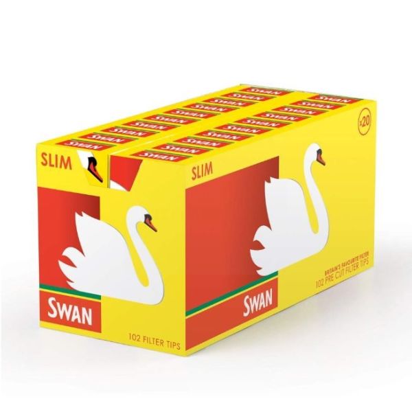 Swan "Pop-up" Slim Pre Cut Filter Tips - Box of 20 Packs