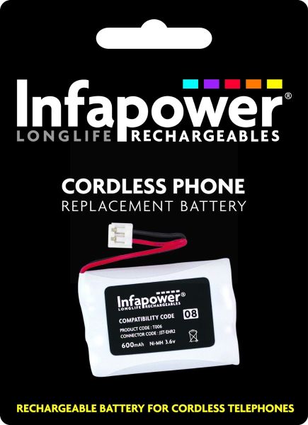 Infapower Cordless Phone Replacement Battery 3xAAA (08)