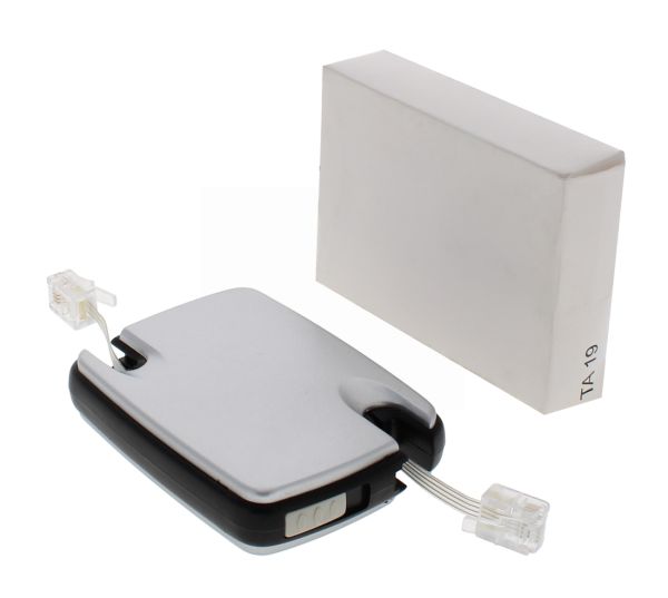 SILVER TELEPHONE CORD