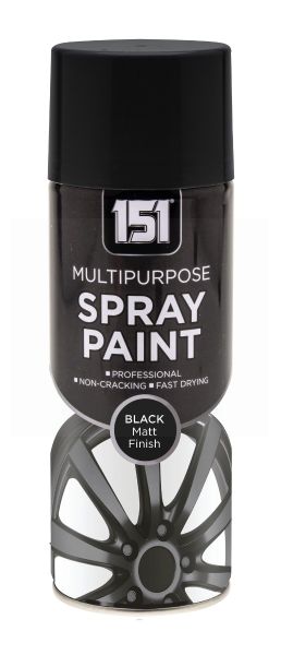 151 Multipurpose Spray Paint with Matt Finish - Black - 400ml