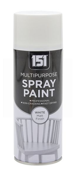 151 Multipurpose Spray Paint with Matt Finish - White - 400ml