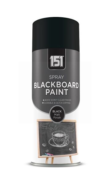 151 Blackboard Spray Paint With Matt Finish - Black - 400ml