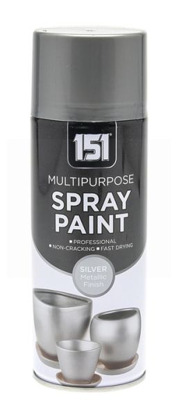 151 Multipurpose Spray Paint with Metallic Finish - Silver - 400ml