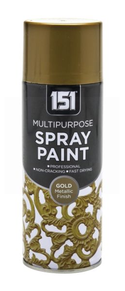 151 Multipurpose Spray Paint with Metallic Finish - Gold - 400ml
