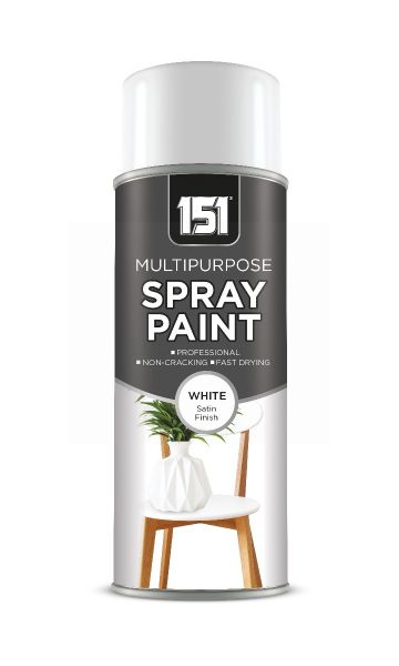 151 Multipurpose Spray Paint with Satin Finish - White - 400ml