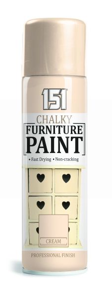 151 Chalky Furniture Paint with Professional Finish - Clotted Cream - 400ml