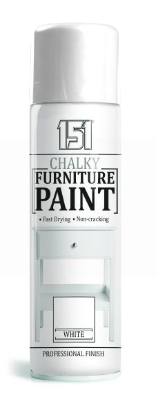 151 Chalky Furniture Paint with Professional Finish - Chalk White - 400ml
