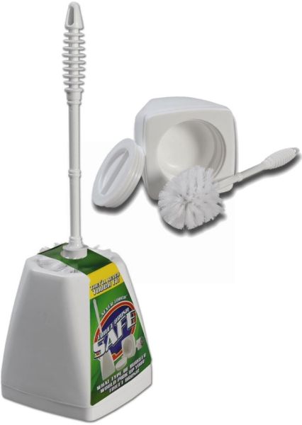 HBI Branded Dummy Toilet Brush Safe Stash - White