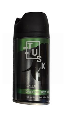 Tusk Mens Deodorant Body Spray - Green - 150ml