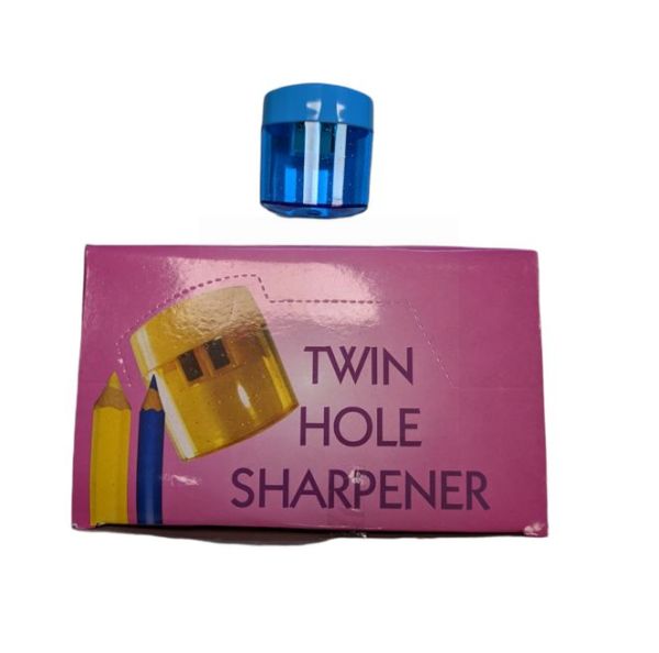Twin Hole Sharpener - Blue