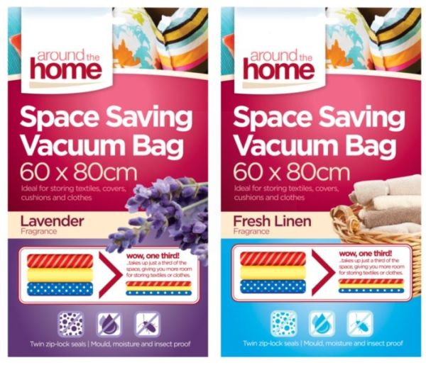 Space Saving Vacuum Bag - Fresh Linen And Lavender Fragrances - 60 X 80Cm