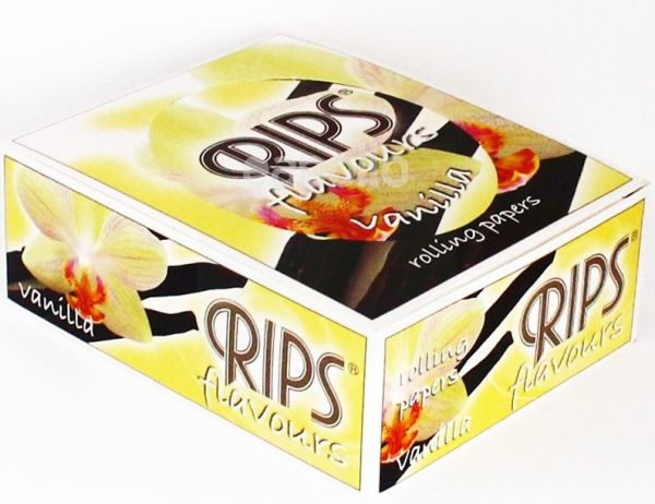 Rips Flavoured Cigarette Paper Rolls - Vanilla - Pack Of 24 Rolls