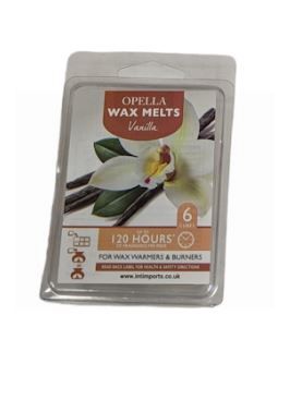 Opella Wax Melts - Vanilla - Pack of 6 Cubes 