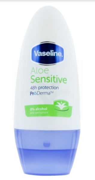 Vaseline ProDerma Roll On Antiperspirant Deodorant - Aloe Sensitive - 50Ml