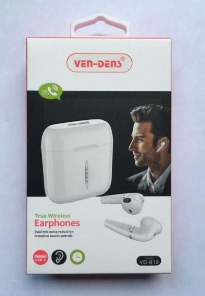 Ven-Dens HD Voice True Wireless Earphones with Dual-Mic Noise Reduction