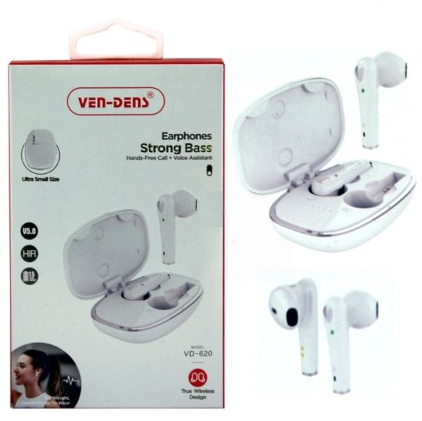Ven-Dens Ultra Small Strong Bass True Wireless Earphones with Voice Assistant