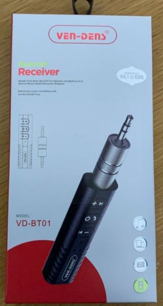 Ven-Dens Universal 3.5mm Jack Bluetooth Receiver/Car Kit Hands-Free