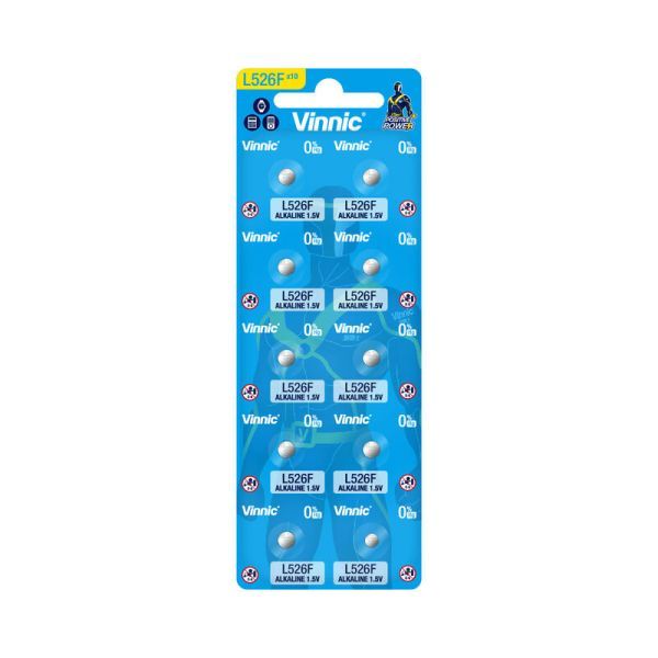 Vinnic L526F Alkaline Batteries 1.5V - Pack of 10