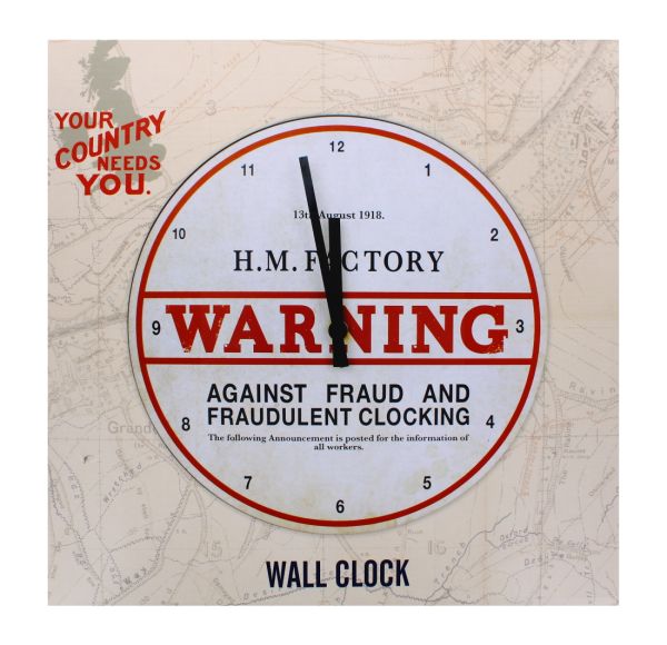 WALL CLOCK YOUR COUNTRY NEEDS YOU