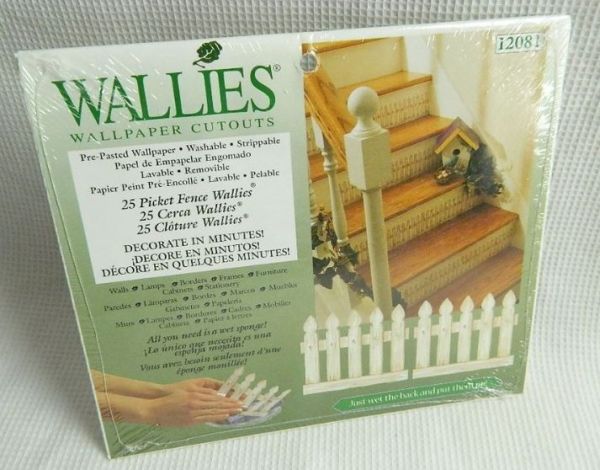 Wallies Picket Fence Wallpaper Cutouts - Pack Of 25 
