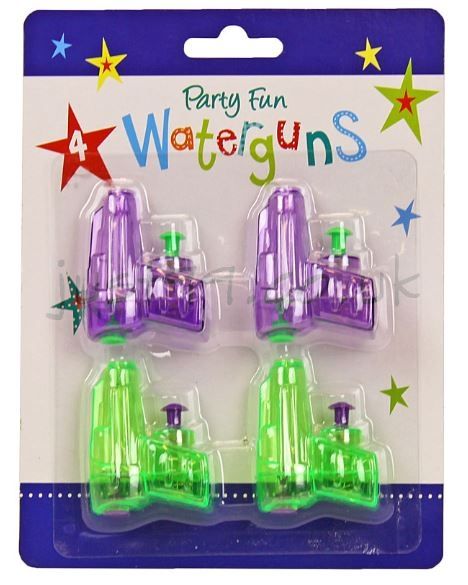 Party Fun Toy Water Guns - Pack of 4