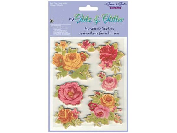 GLITZ & GLITTER STICKERS 3D