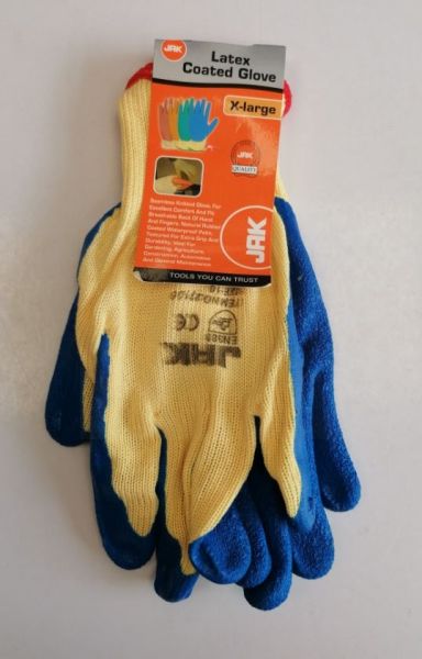 JAK Latex Coated Gloves - Extra Large