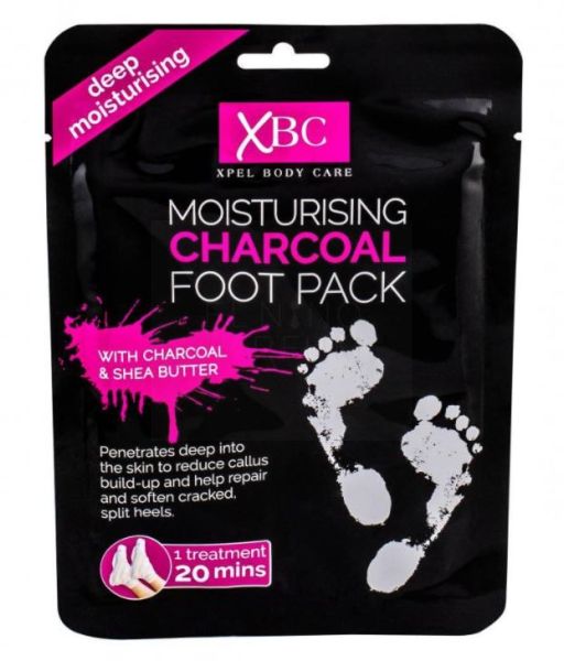 XBC Xpel Body Care Moisturising Charcoal Foot Pack 