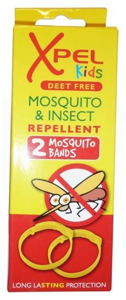 Xpel Deet Free Mosquito And Insect Repellent Bands For Kids - Pack Of 2