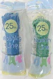 Washing Line - 25M - Assorted Colours