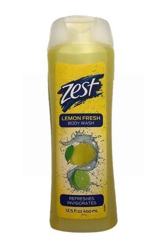 Zest Body Wash - Lemon Fresh - 400ml - Exp: 11/23