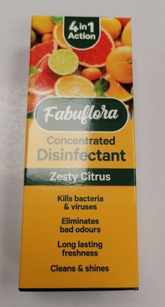 Fabuflora 4-in-1 Concentrated Disinfectant - Zesty Citrus - 150ml 
