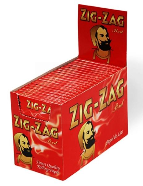 Zig Zag Finest Quality Rolling Papers - Red - 100 Booklets