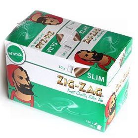 Zig Zag Slim Menthol Filter Tips - Box Of 1500