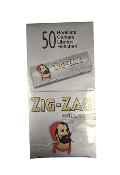Zig Zag Ultra Thin Rolling Papers - Silver - 50 Booklets