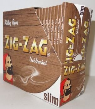 Zig Zag Unbleached Slim Rolling Papers - 50 Booklets